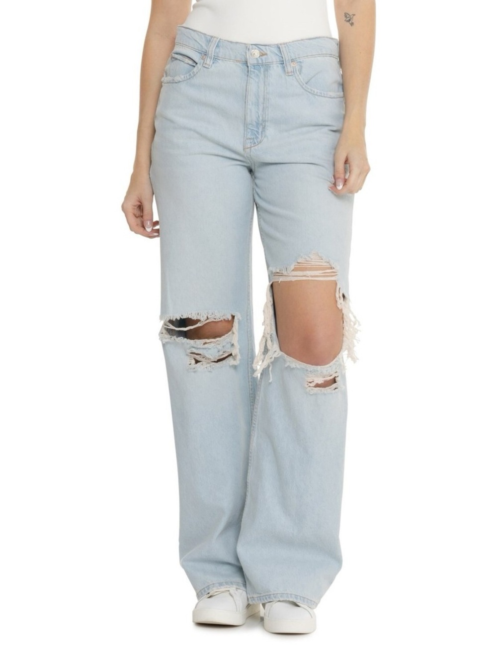 Free People We The Free Tinsley Baggy High Rise Straight Leg Jeans Size 29